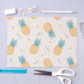 Papier Mousseline Découpage Motif ananas lumineux (Artisanat)