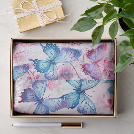 Papier Mousseline Découpage Motif Bliss papillon (Cadeau)