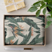 Papier Mousseline Découpage Motif botanique Oiseau du Paradis (Cadeau)