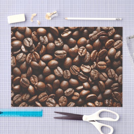 Papier Mousseline Découpage Motif café (Artisanat)