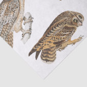 Papier Mousseline Découpage Motif Chouettes vintages (Détail)