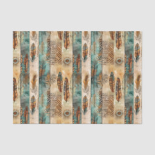 Papier Mousseline Découpage motif cool Boho Ouest carrelé