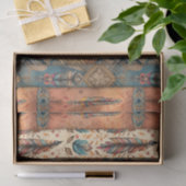 Papier Mousseline Découpage motif cool Boho Ouest carrelé (Cadeau)