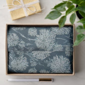 Papier Mousseline Découpage Motif Dandelions Bleus (Cadeau)