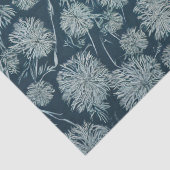 Papier Mousseline Découpage Motif Dandelions Bleus (Détail)