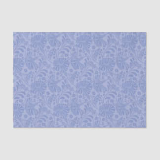 Papier Mousseline Découpage motif de fleurs bleu clair sans faille