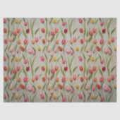 Papier Mousseline Découpage Motif de Tulip Felt (Recto)