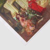 Papier Mousseline Découpage Motif du 18ème siècle Elégant rassemblem (Détail)