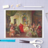 Papier Mousseline Découpage Motif du 18ème siècle Elégant rassemblem (Artisanat)