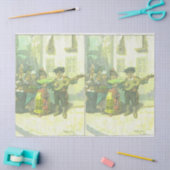 Papier Mousseline Découpage Motif espagnol mignon et emballage cadea (Artisanat)