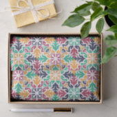Papier Mousseline Découpage motif géométrique coloré (Cadeau)