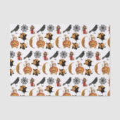 Papier Mousseline Découpage Motif Halloween vintage (Recto)