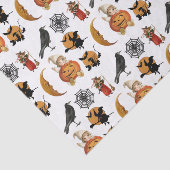 Papier Mousseline Découpage Motif Halloween vintage (Détail)