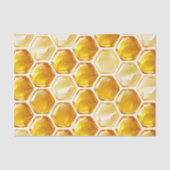Papier Mousseline Découpage Motif Honeypeb en gras (Recto)