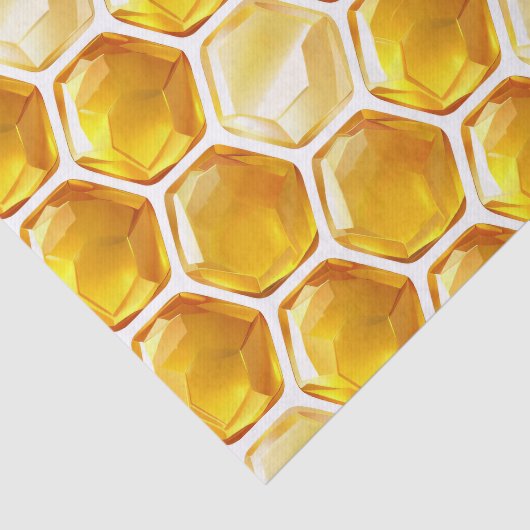 Papier Mousseline Découpage Motif Honeypeb en gras (Détail)