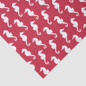 Papier Mousseline Découpage Motif rouge et blanc (Détail)