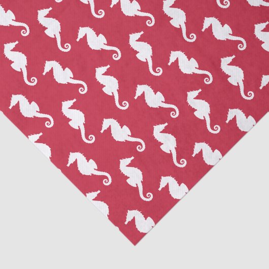 Papier Mousseline Découpage Motif rouge et blanc (Détail)