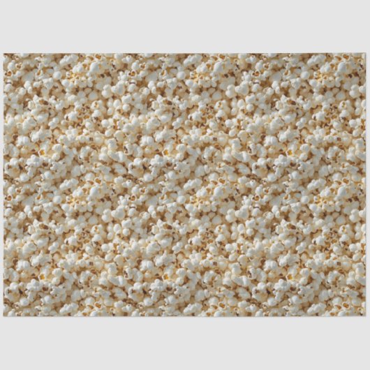 Papier Mousseline Découpage Motif sans voile Popcorn (Recto)