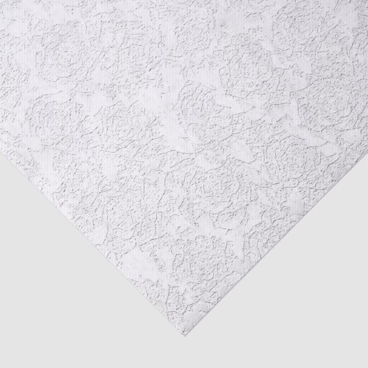Papier Mousseline Découpage Motif Succulent Elégant Blanc (Détail)