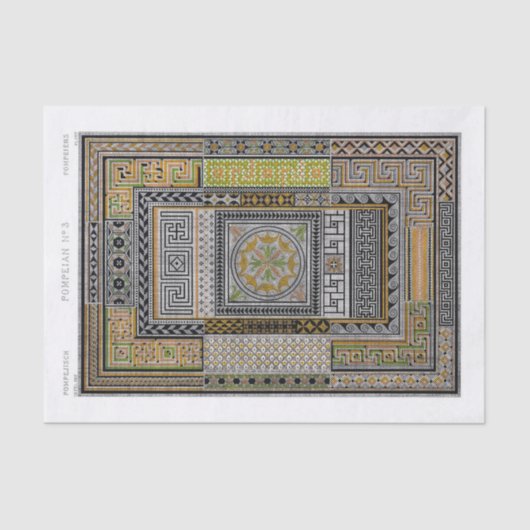 Papier Mousseline Découpage motif Vintage (Recto)