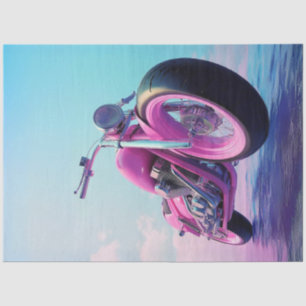 Papier Mousseline Découpage Moto Peint Personnalisé Pour Cool Chic