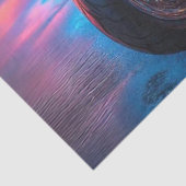 Papier Mousseline Découpage Moto urbain personnalisé peint (Détail)