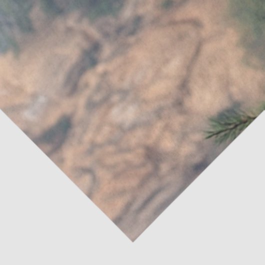 Papier Mousseline Decoupage Mountain Majestic Peacock Golden (Détail)