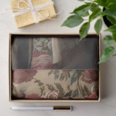 Papier Mousseline Découpage Moutons blancs habillés en Vintage (Cadeau)