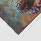 Papier Mousseline Découpage multicolore Vibrant Octopus (Détail)