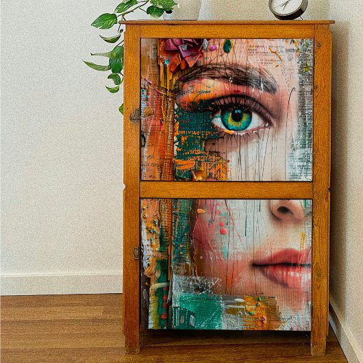 Papier Mousseline Découpage multimédia mixte