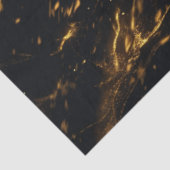 Papier Mousseline Découpage Mystical Pitch Lion noir avec or (Détail)