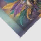 Papier Mousseline Découpage mystique du masque Mardi Gras | Vibrant (Détail)