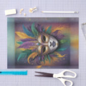 Papier Mousseline Découpage mystique du masque Mardi Gras | Vibrant (Artisanat)