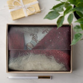 Papier Mousseline Decoupage Naughty or Nice Santa Claus Peeking (Cadeau)