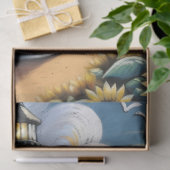 Papier Mousseline Découpage Nautique du phare des tournesols (Cadeau)