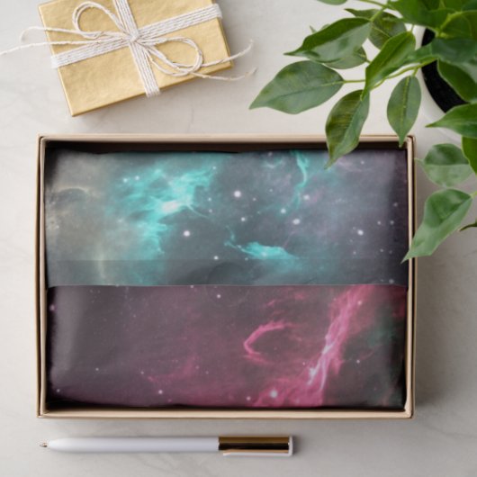 Papier Mousseline Découpage Nébuleuse vibrante Espace cosmique (Cadeau)