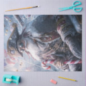 Papier Mousseline Découpage Noël Pirate Père Noël (Artisanat)