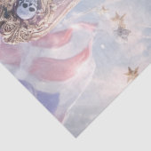 Papier Mousseline Découpage Noël Pirate Père Noël (Détail)