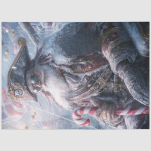 Papier Mousseline Découpage Noël Pirate Père Noël