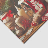 Papier Mousseline Découpage Noël Snowman Salle de bain Tissu Papier (Détail)