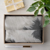 Papier Mousseline Découpage noir blanc de vache (Cadeau)