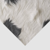 Papier Mousseline Découpage noir blanc de vache (Détail)