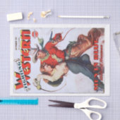 Papier Mousseline Découpage occidental vintage (Artisanat)