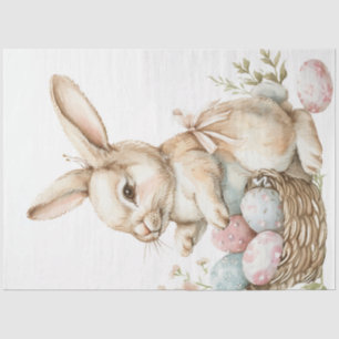Papier Mousseline Découpage Oeufs de lapin de Pâques Décorations