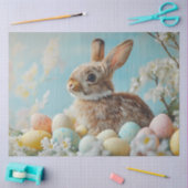 Papier Mousseline Découpage Oeufs Pastel de lapin Brown de Pâques (Artisanat)