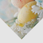 Papier Mousseline Découpage Oeufs Pastel de lapin Brown de Pâques (Détail)