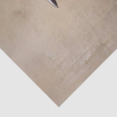 Papier Mousseline Découpage Oiseau Bleu Rustique (Détail)