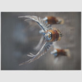 Papier Mousseline Découpage Oiseau complexe en vol (Recto)