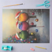 Papier Mousseline Découpage Oiseaux De Noël Sur Un Fil (Artisanat)