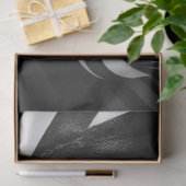 Papier Mousseline Decoupage Optical Black White Face Illusion (Cadeau)